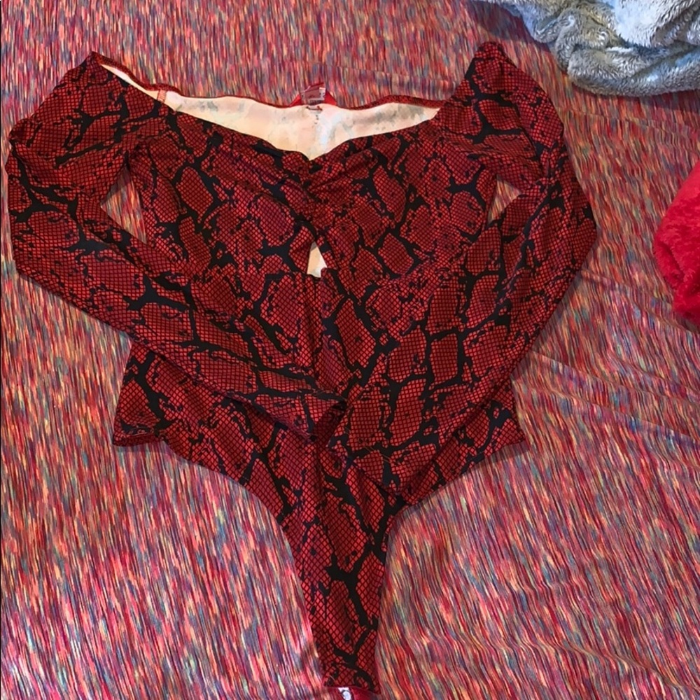 Animal print bodysuit